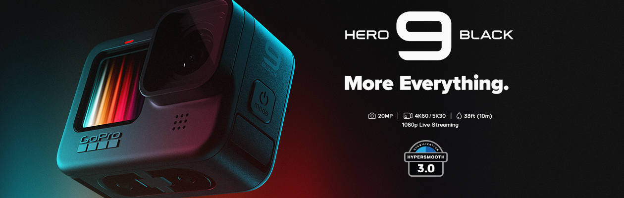 GoPro HERO9: Mer kraft. Bedre skarphet. Mer stabilisering GoPro HERO9: Mer kraft. Bedre skarphet. Mer stabilisering